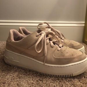 Pink Suede AF1s